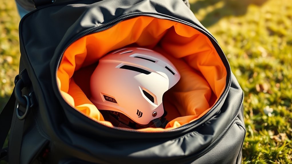 select optimal helmet transport