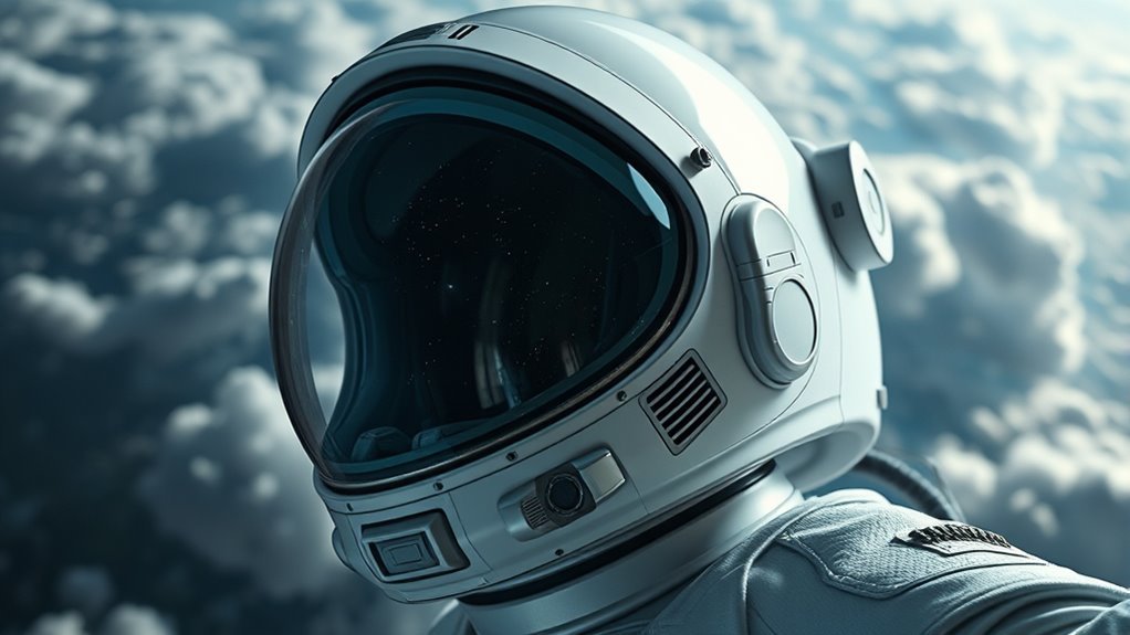 space helmet temperature protection