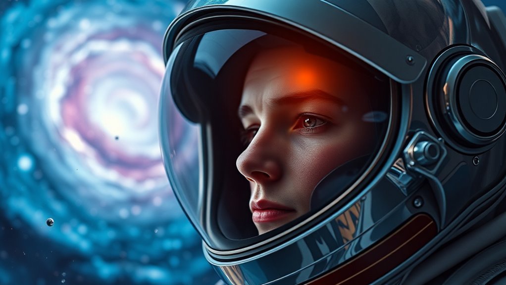 space helmets in microgravity