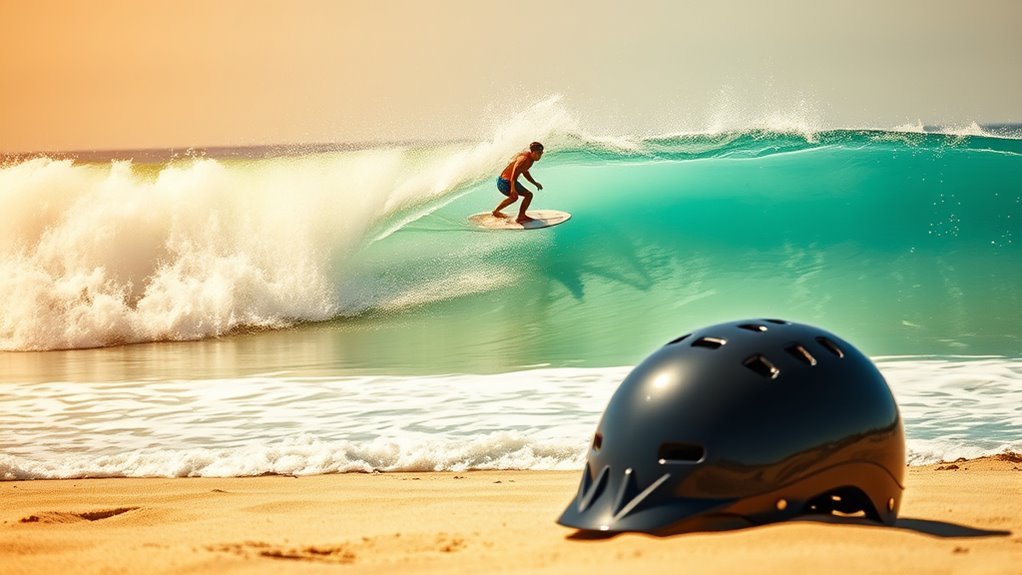surfing safety wear helmets