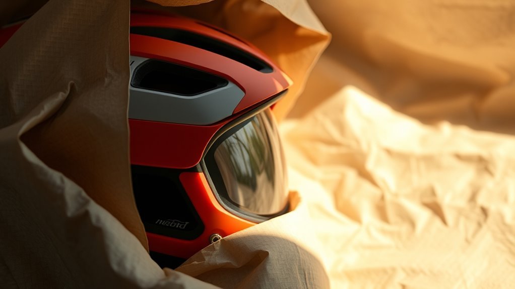 sustainable helmet packaging materials