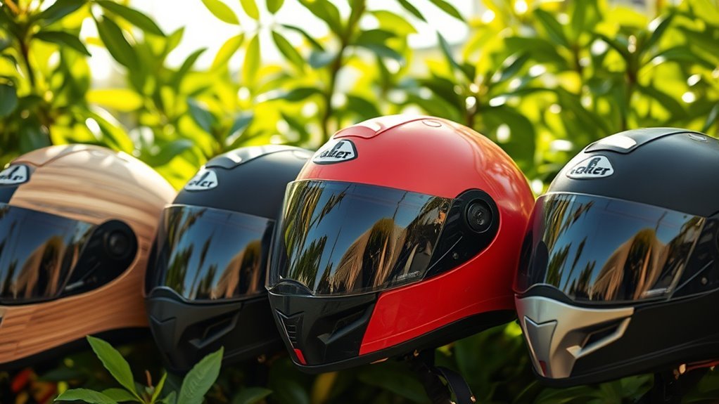 sustainable motorcycle helmet brands