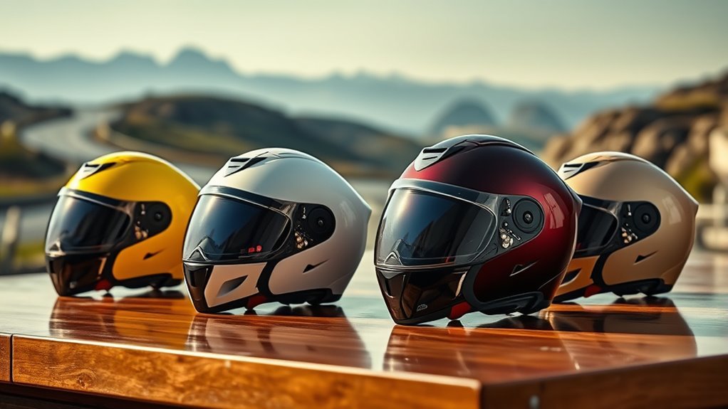 top touring flip up helmets
