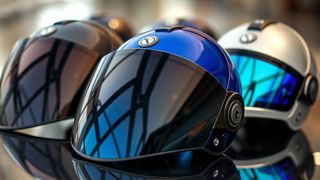 visor types and materials