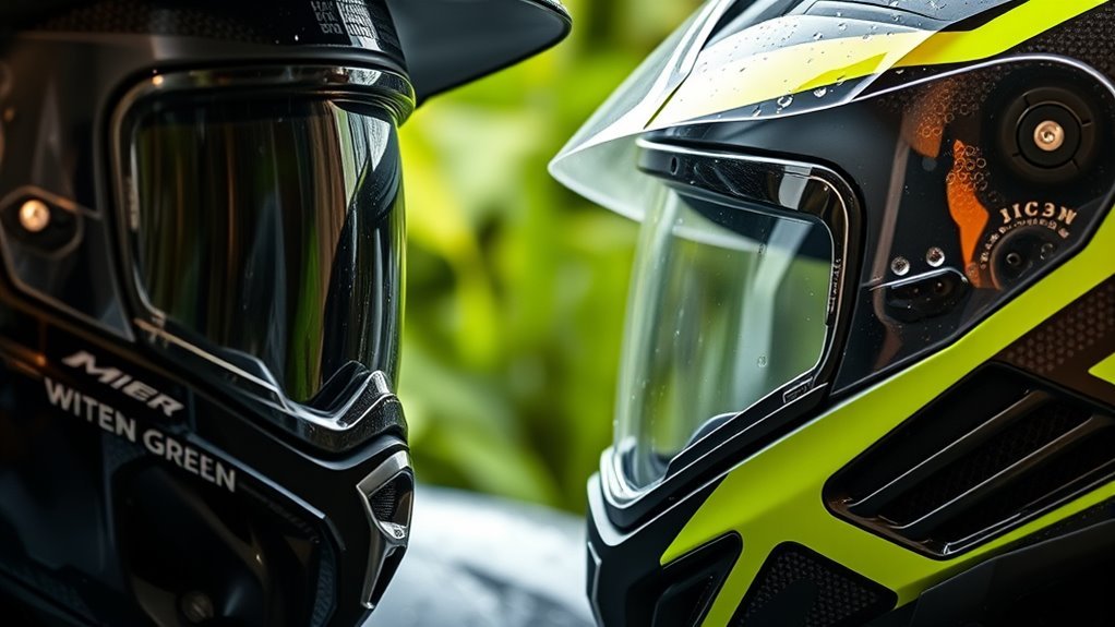 wet weather motorcycle helmets