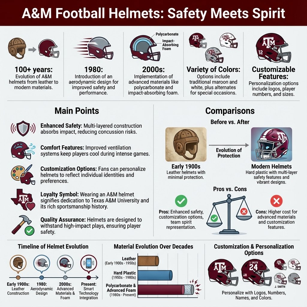 a&m football helmet - Data Infographic and Statistics