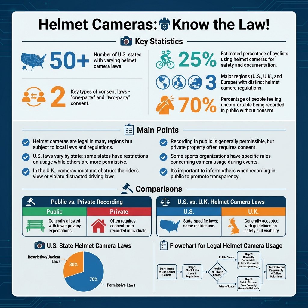 are helmet cameras illegal - Data Infographic and Statistics