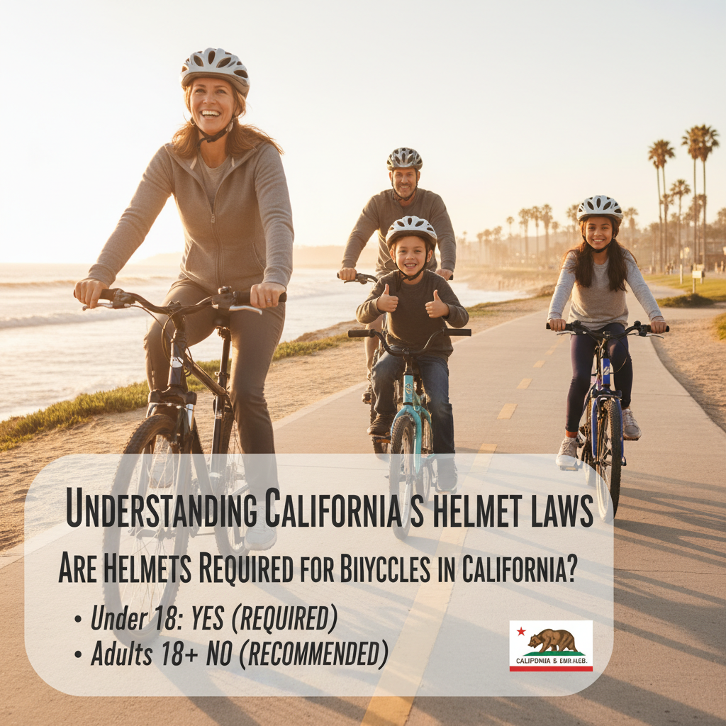 Understanding California's Helmet Laws - are helmets required for bicycles in california