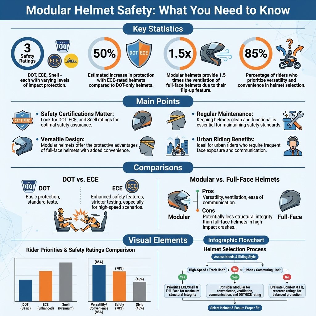 are modular helmets safe - Data Infographic and Statistics