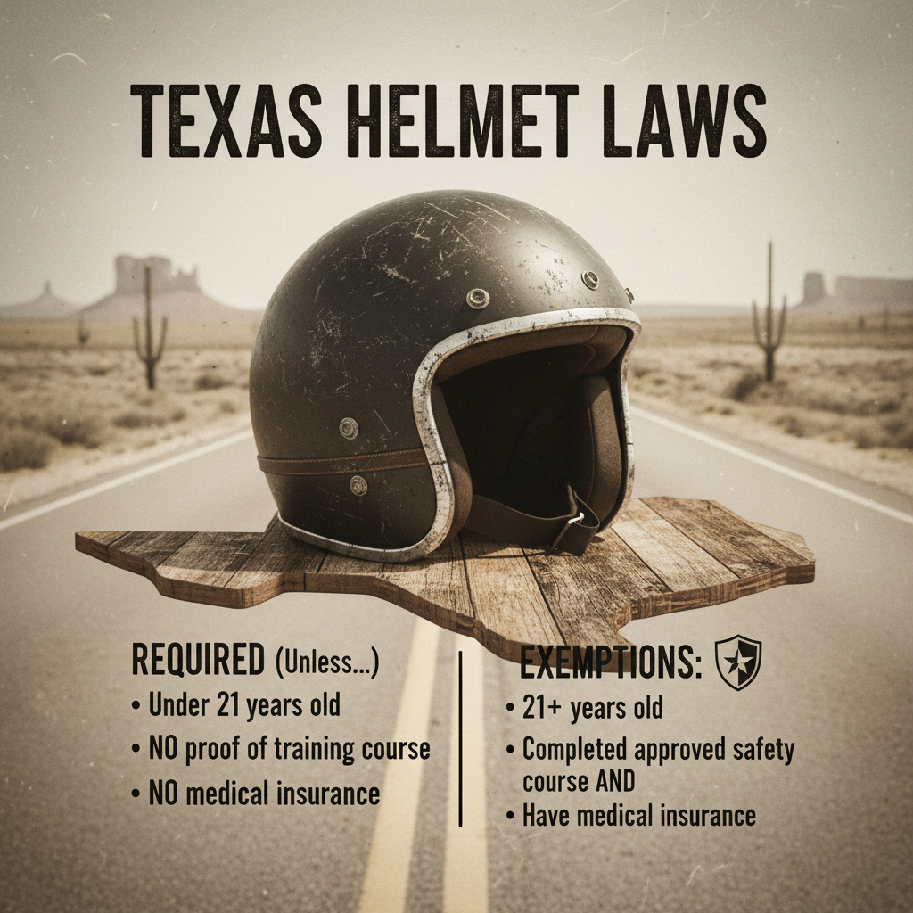 Overview of Texas Helmet Laws - are motorcycle helmets required in texas
