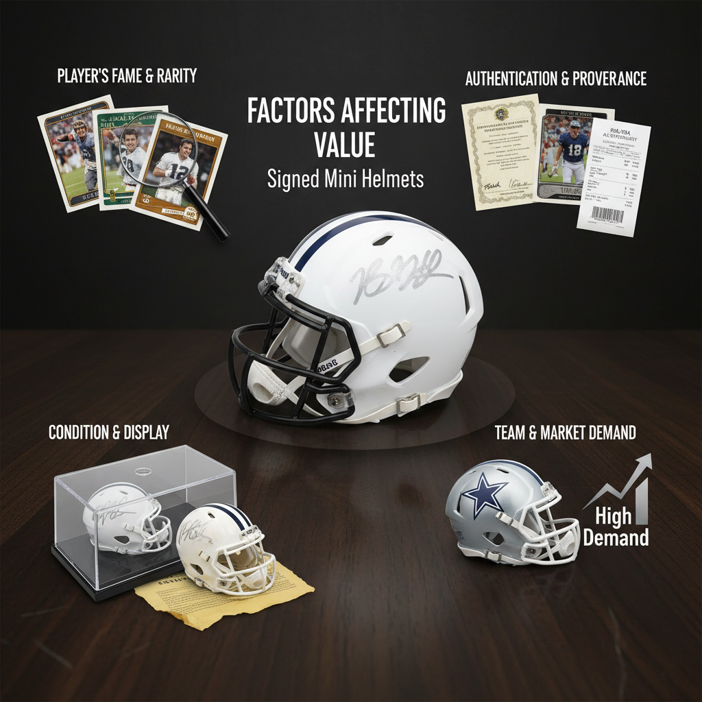 Factors Affecting Value - are signed mini helmets worth anything