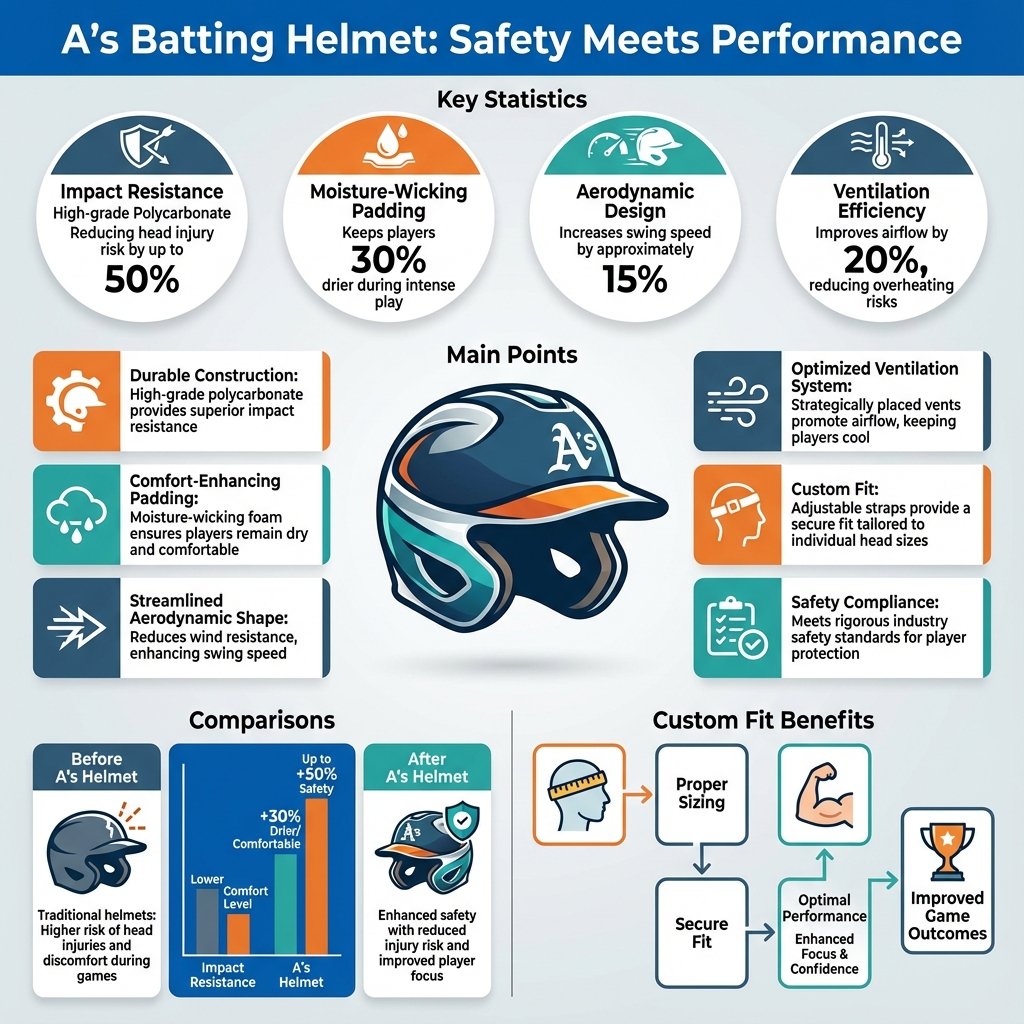a's batting helmet - Data Infographic and Statistics