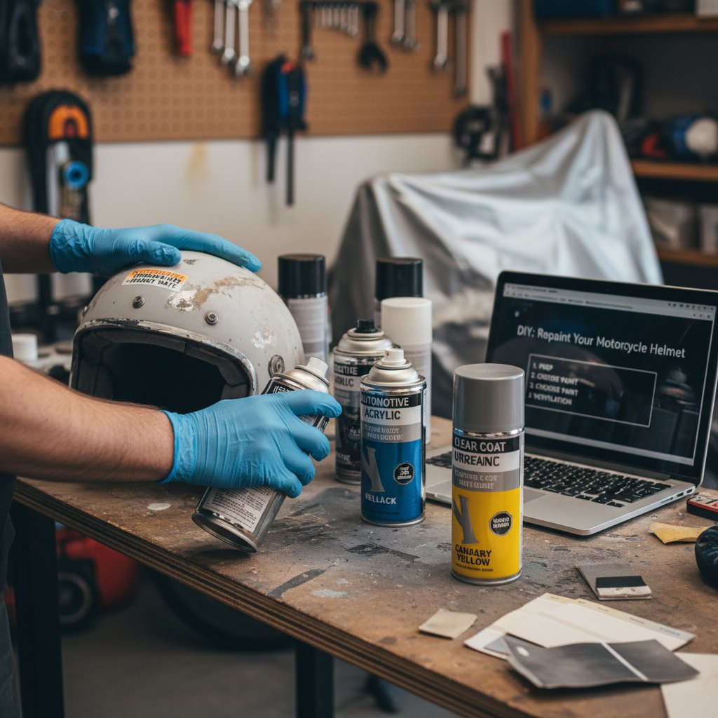 Choosing the Right Paint - can you repaint a motorcycle helmet