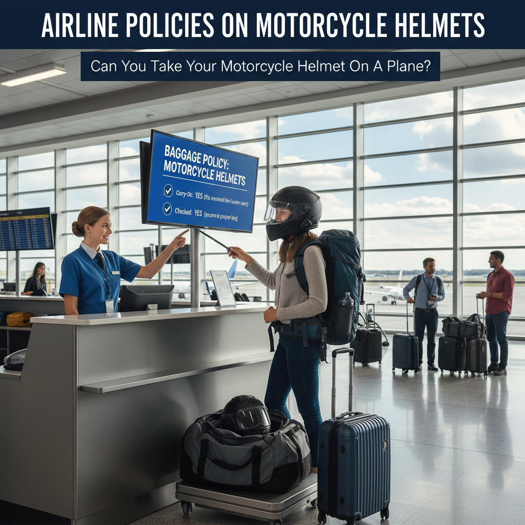 Airline Policies on Motorcycle Helmets - can you take motorcycle helmet on plane