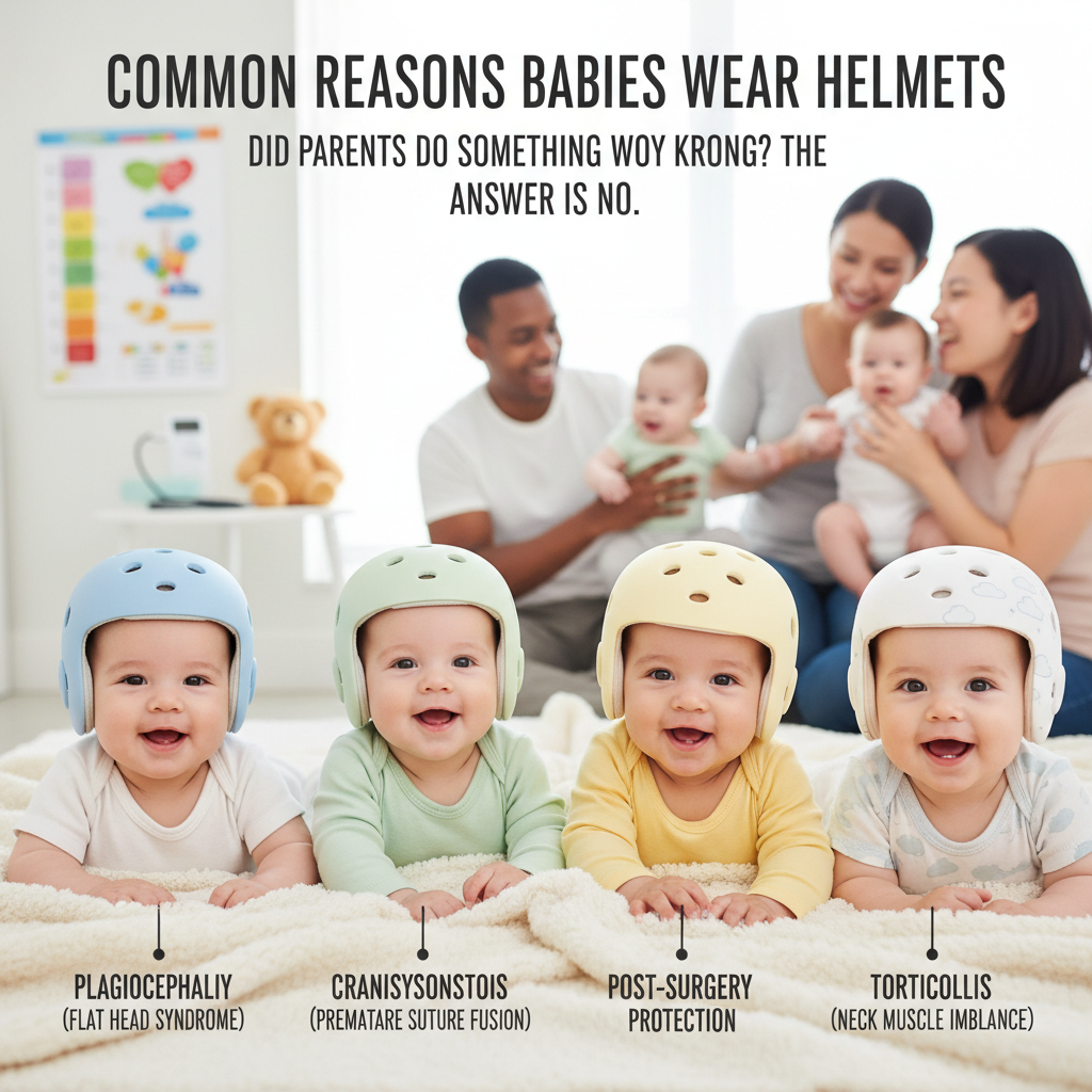 Common Reasons Babies Wear Helmets - did larents do smth wrong for baby to wear helmet
