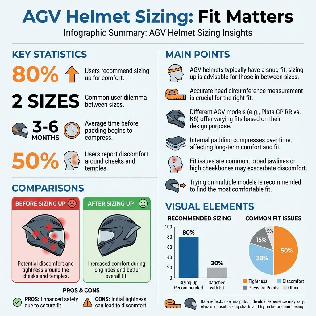 do agv helmets run small - Data Infographic and Statistics