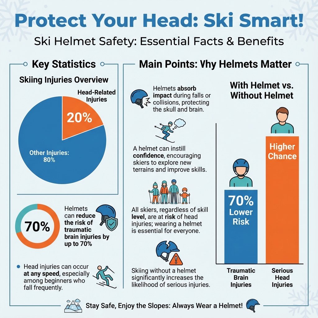 do i need a helmet to ski - Data Infographic and Statistics