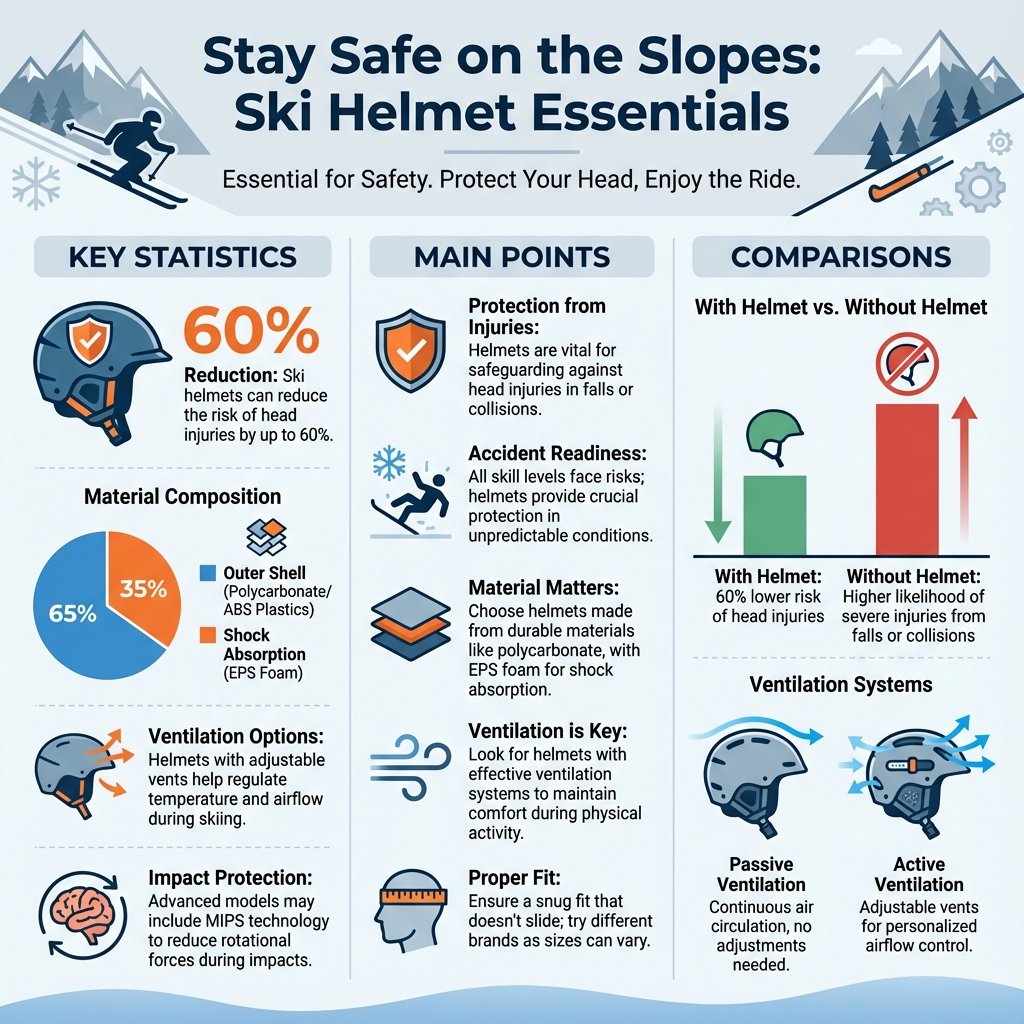 Infographic: Key Features of Ski Helmets do i need ski helmet - Data Infographic and Statistics