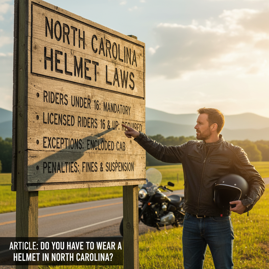 Understanding North Carolina Helmet Laws - do you have to wear a helmet in north carolina