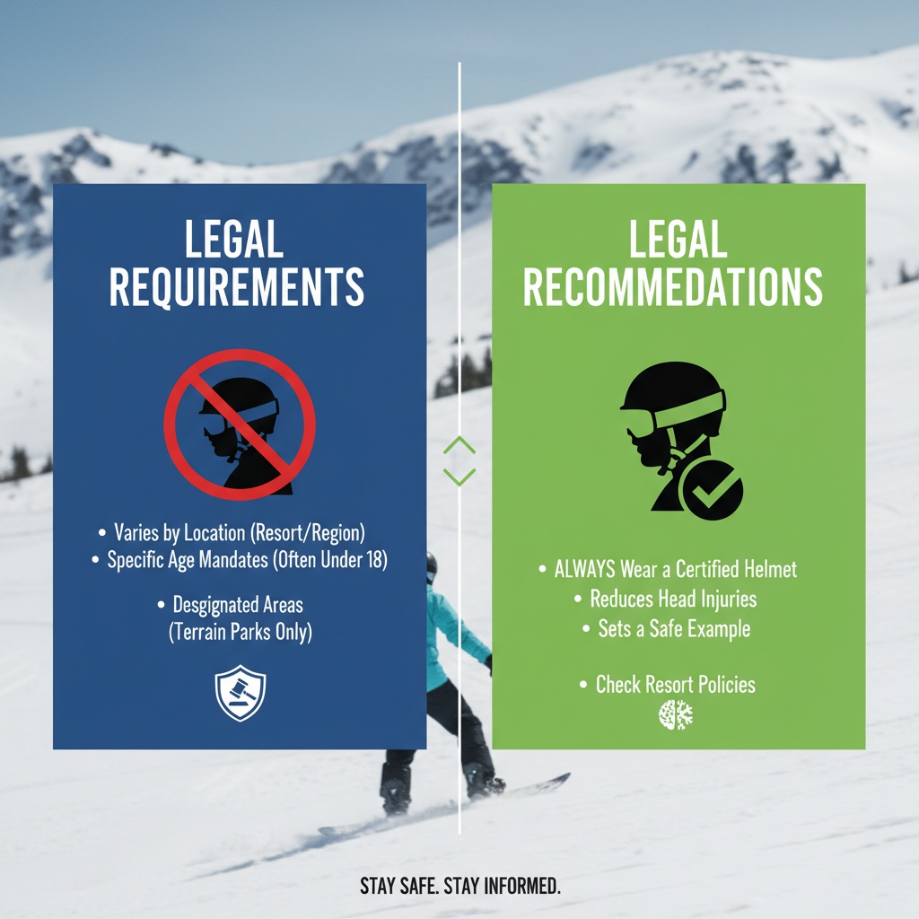 Legal Requirements and Recommendations - do you have to wear a helmet while snowboarding