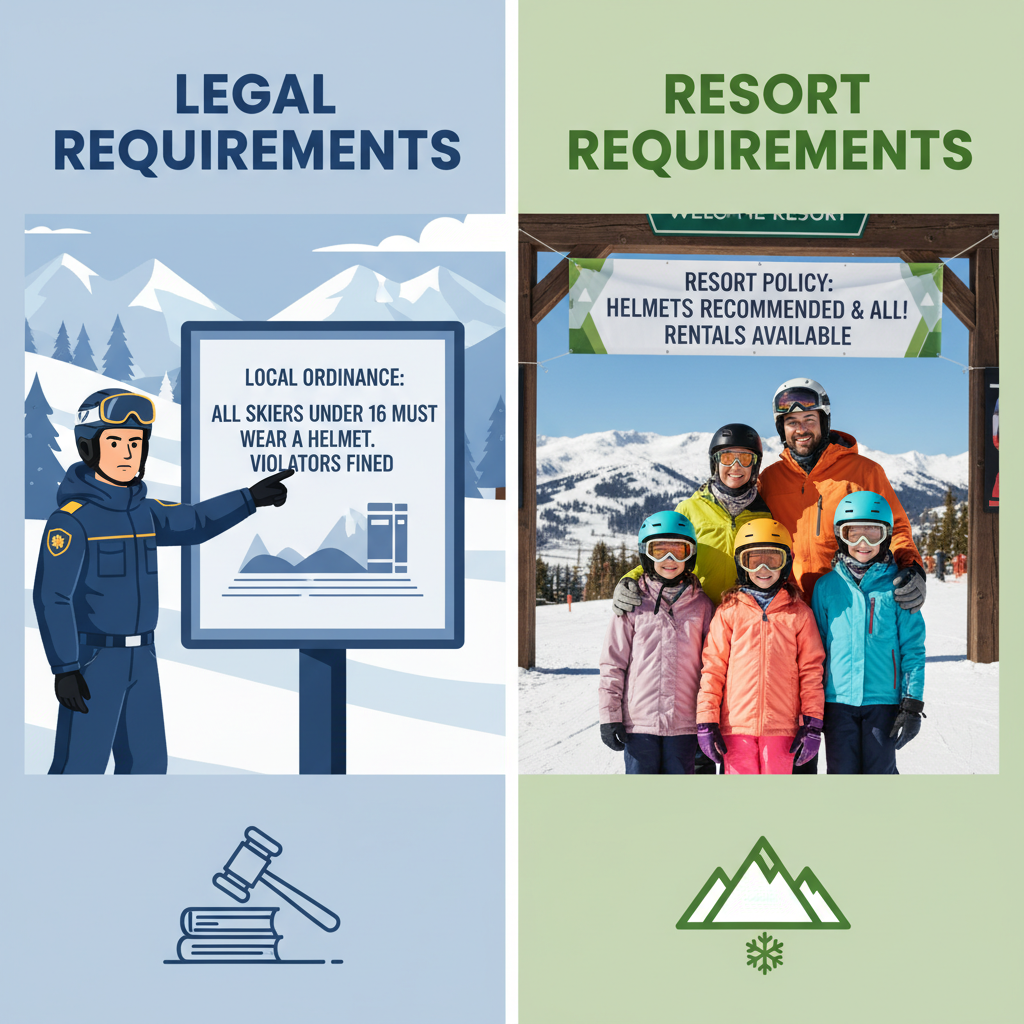 Legal and Resort Requirements - do you need a helmet for skiing