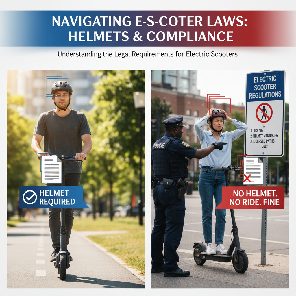 Understanding the Legal Requirements - do you need a helmet to ride an electric scooter