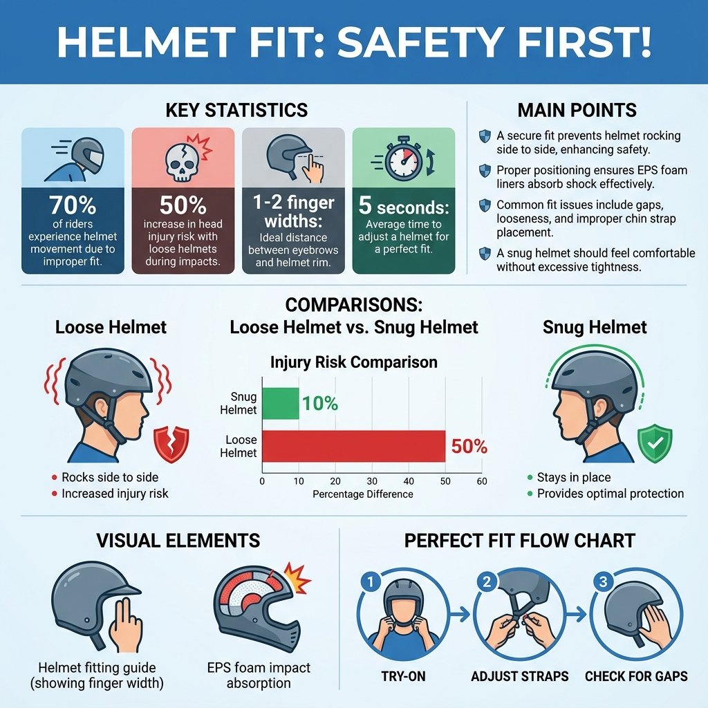 does a riding helmet rock from side to side - Data Infographic and Statistics