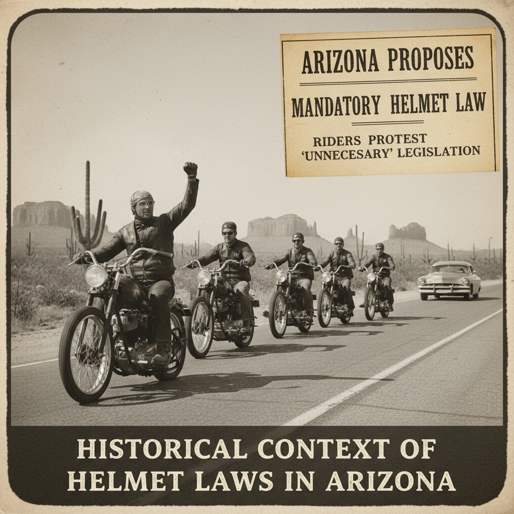 Historical Context of Helmet Laws in Arizona - does arizona have a helmet law