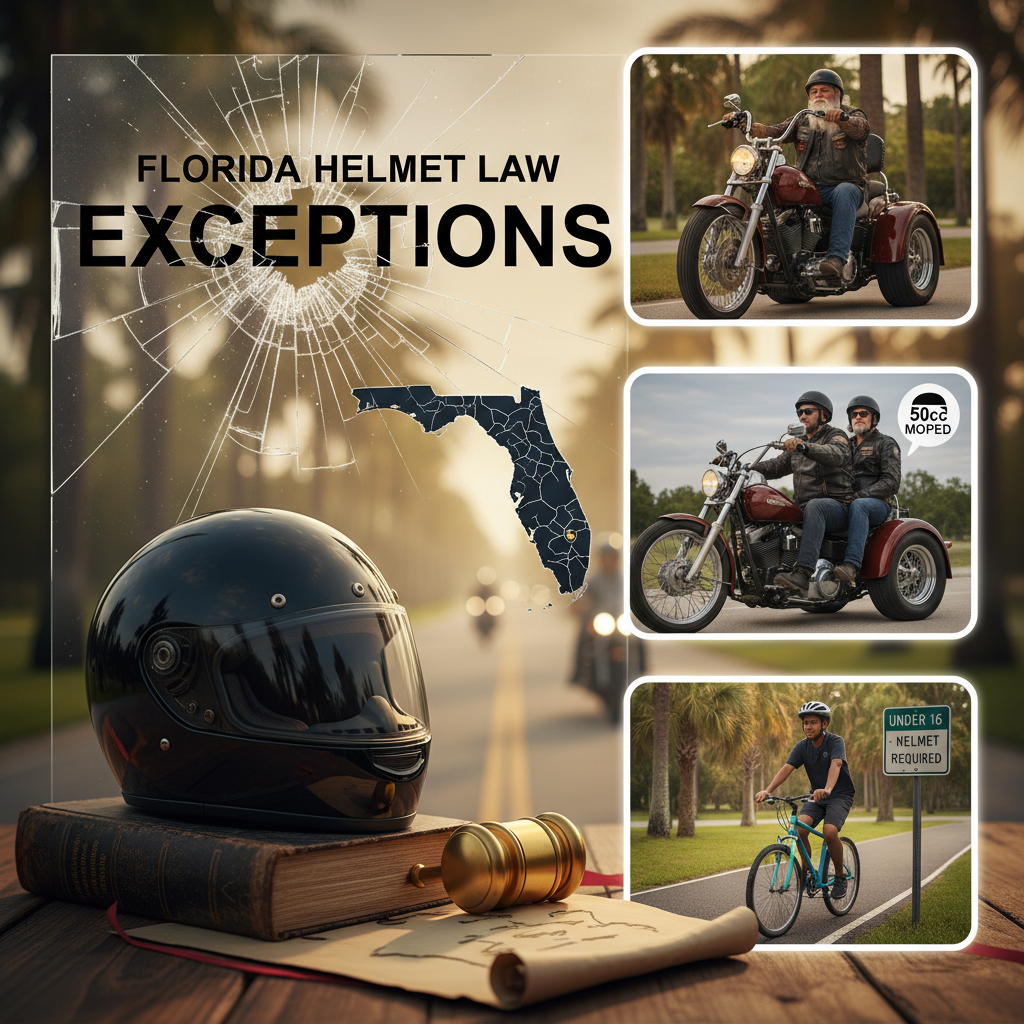Exceptions and Special Cases - does florida have helmet law