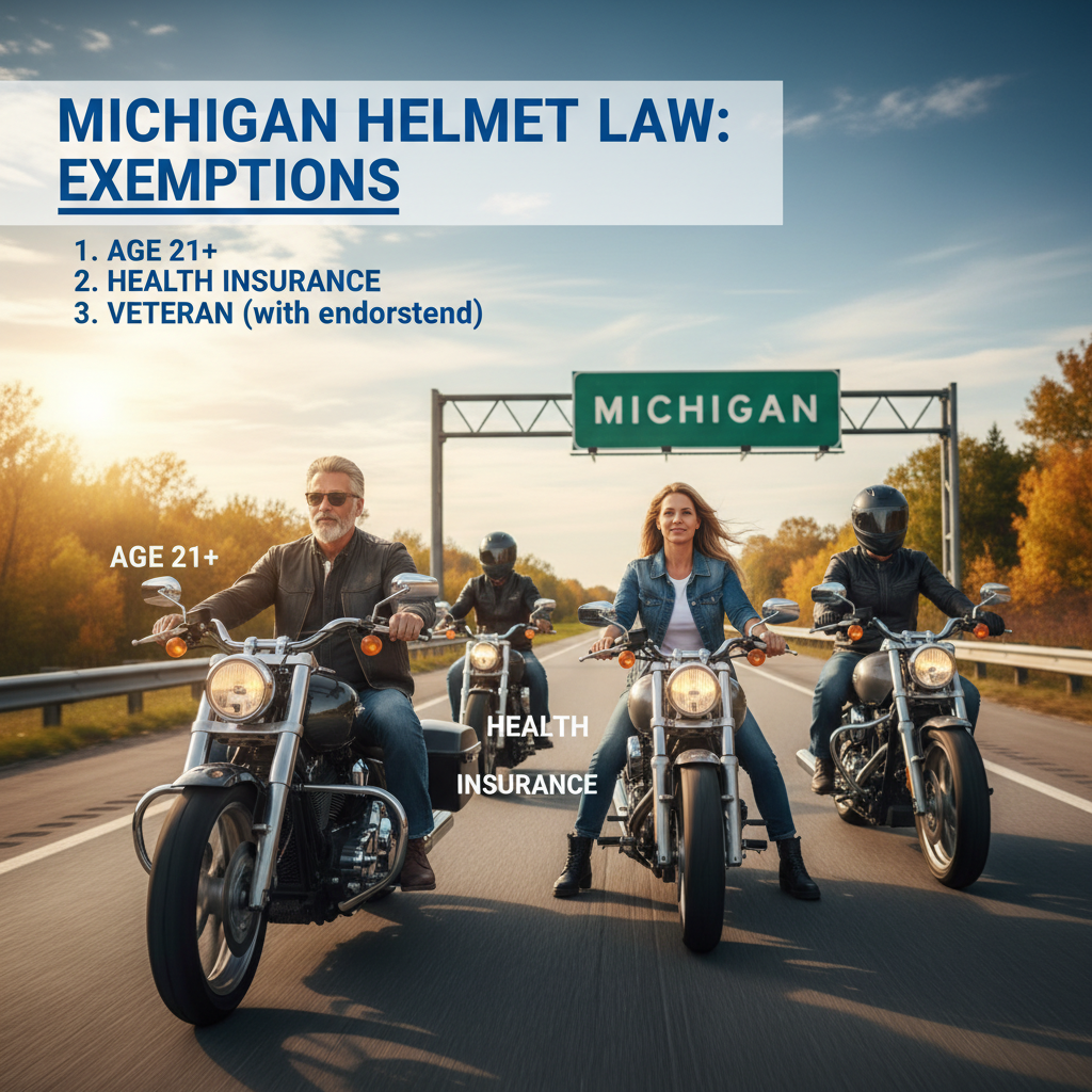 Who is Exempt from Wearing a Helmet? - does michigan have helmet law