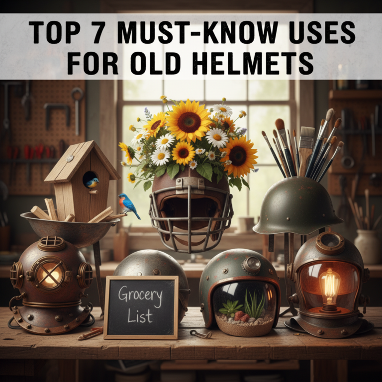 Top 7 Must-Know Uses for Old Helmets