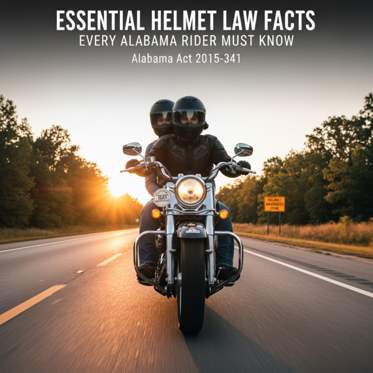 **Essential Helmet Law Facts Every Alabama Rider Must Know**