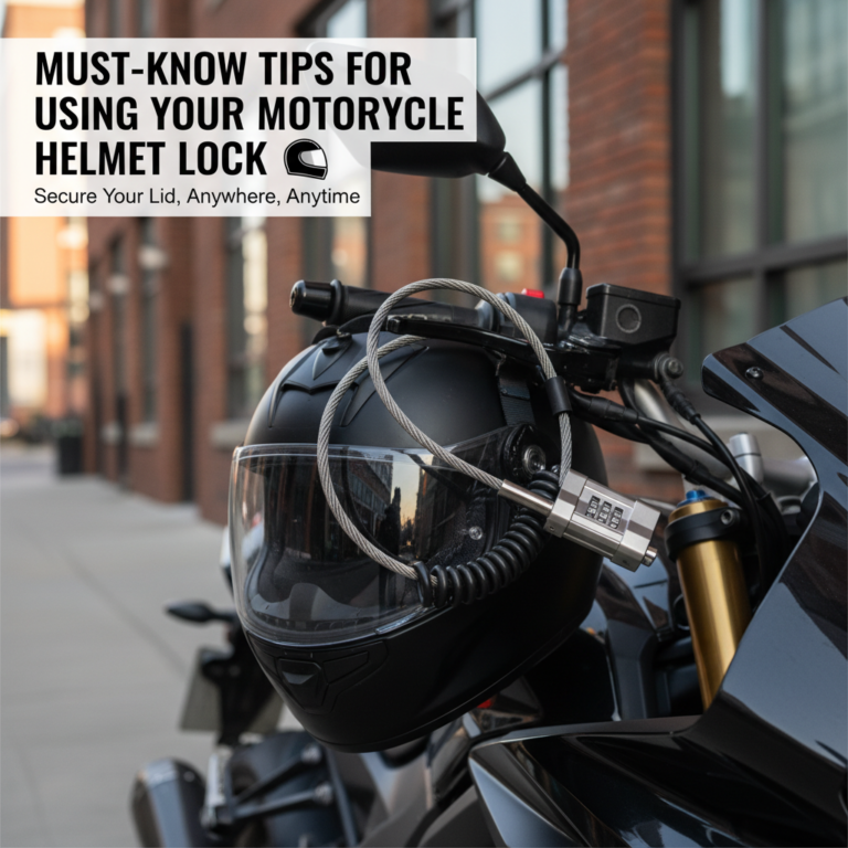 Must-Know Tips for Using Your Motorcycle Helmet Lock