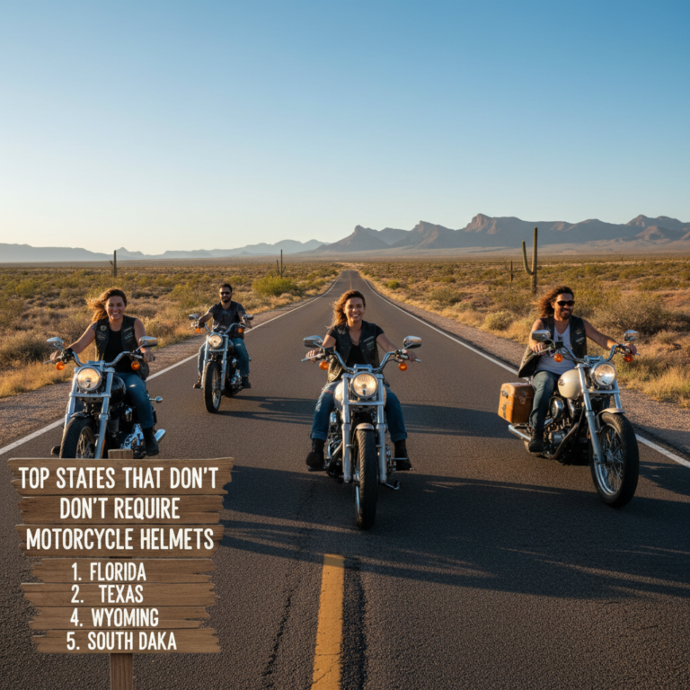 **Top States That Don’t Require Motorcycle Helmets**