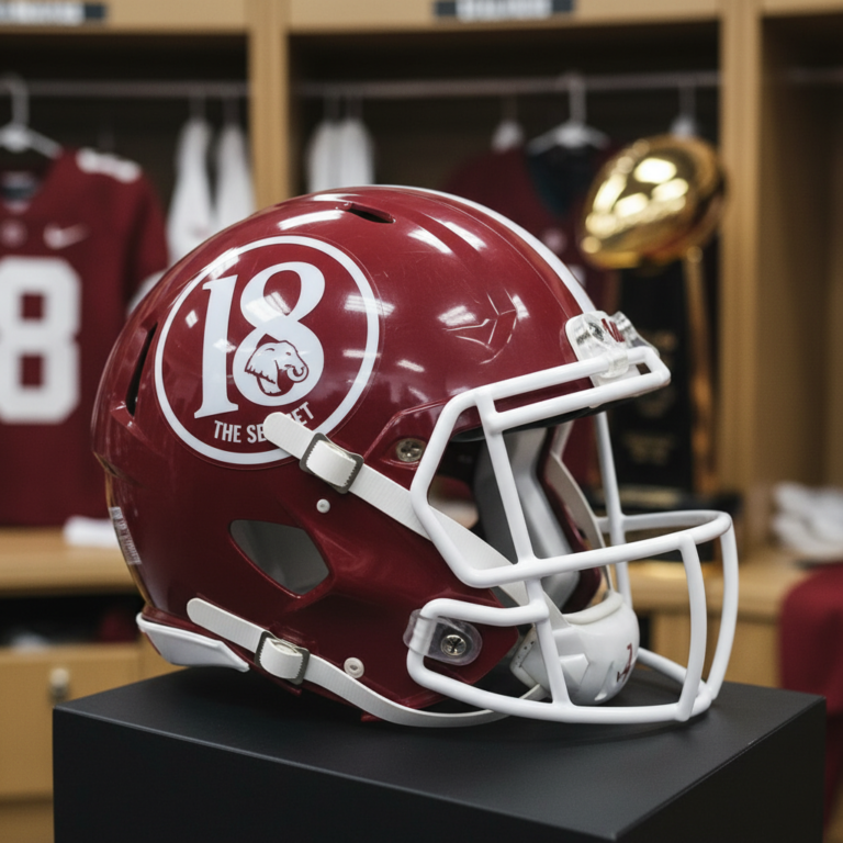 The Secret Meaning Behind Alabama’s 18 on Helmets