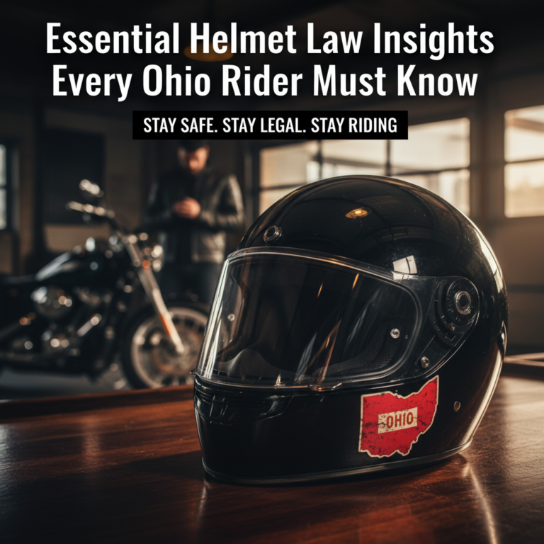 Essential Helmet Law Insights Every Ohio Rider Must Know