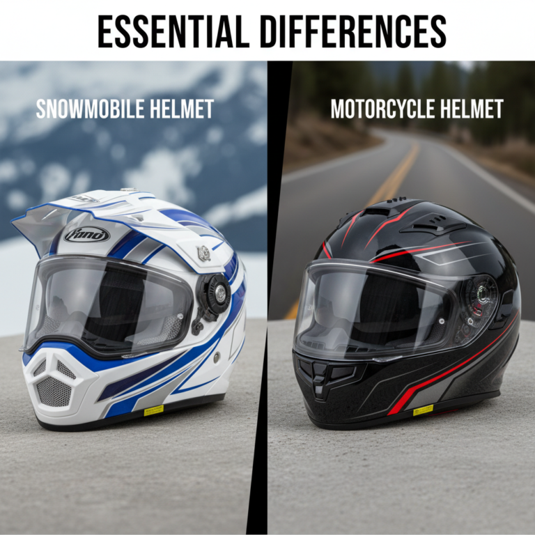 Essential Differences Between Snowmobile and Motorcycle Helmets