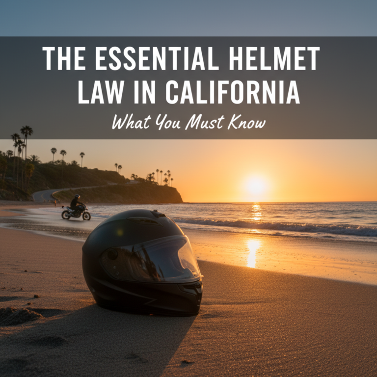 The Essential Helmet Law in California: What You Must Know