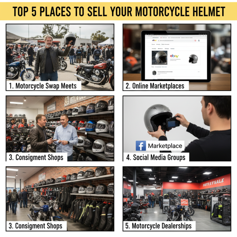 Top 5 Must-Know Places to Sell Your Motorcycle Helmet