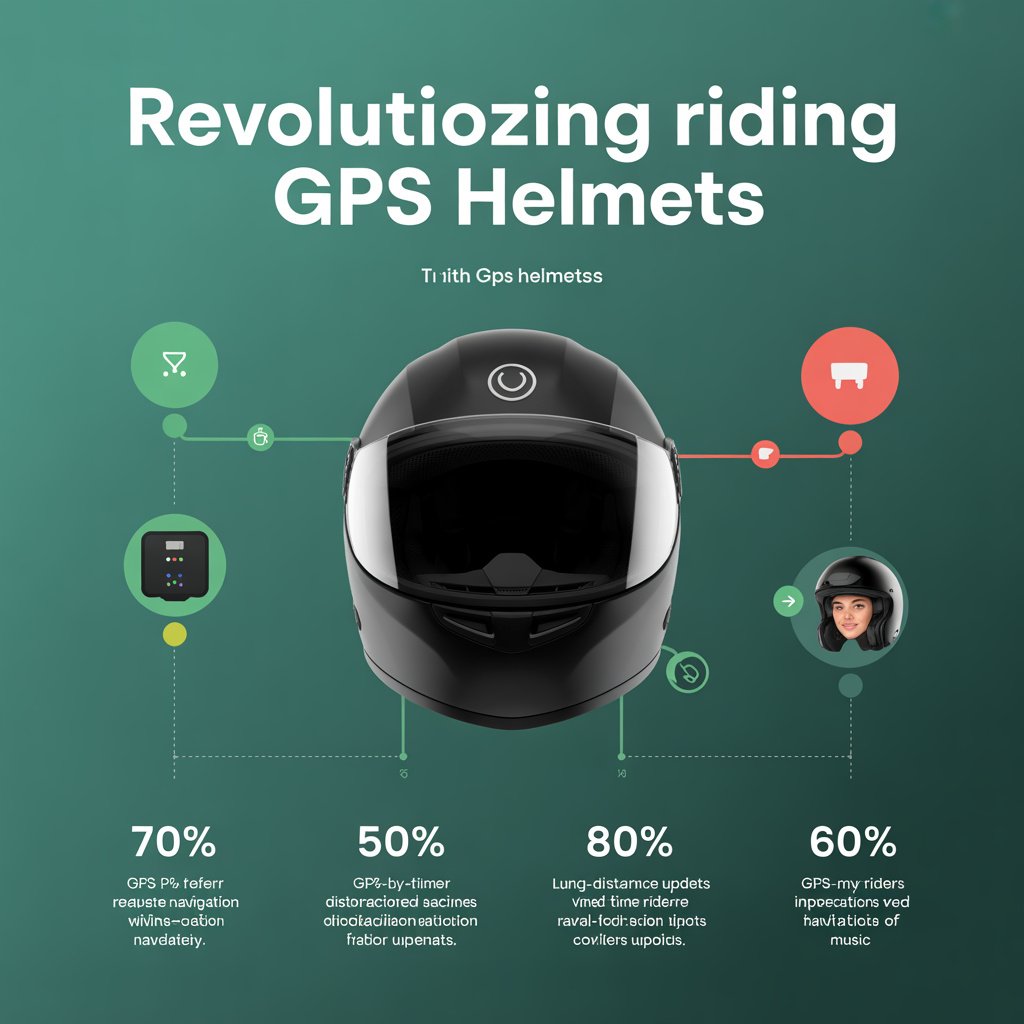 GPS Navigation Systems Built Into Helmets - Data Infographic and Statistics