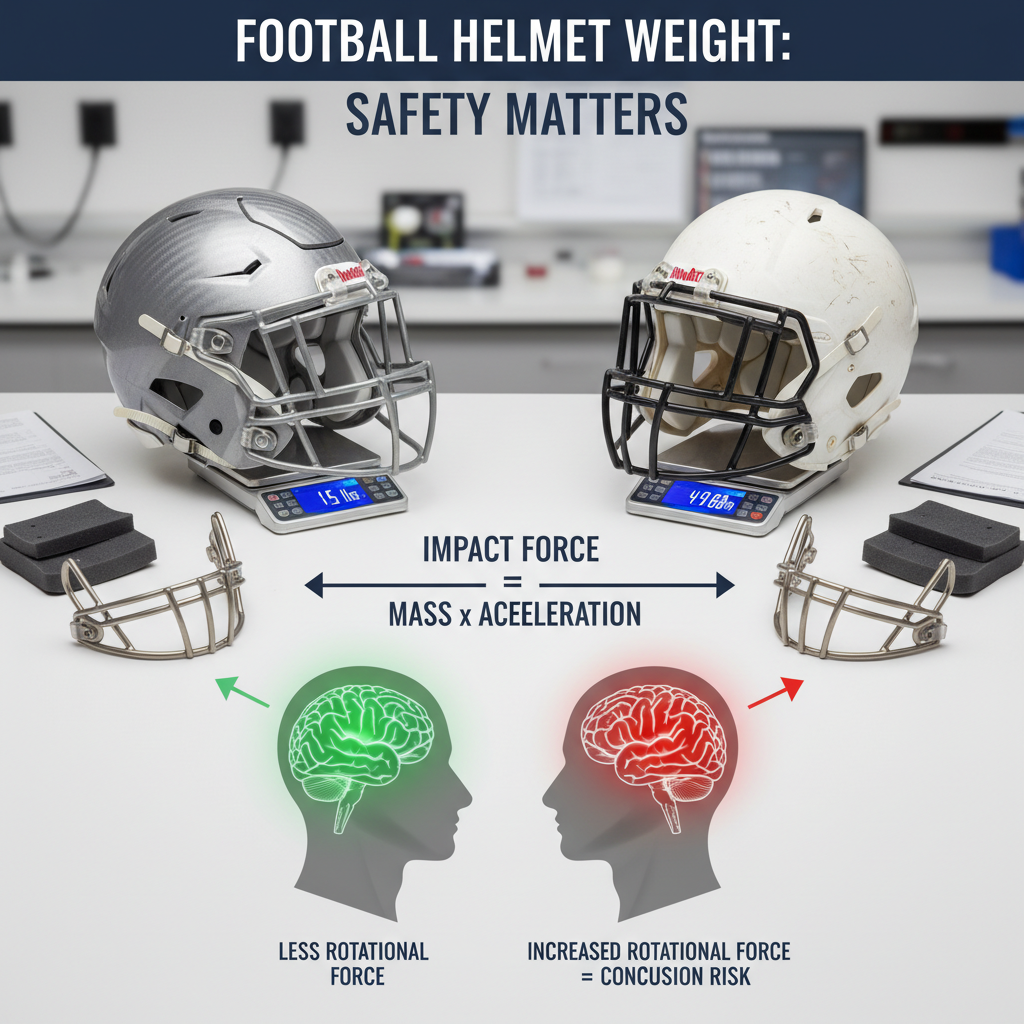 Importance of Helmet Weight in Safety - how much do football helmets weigh