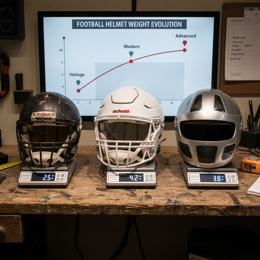 Understanding Helmet Weight Variations - how much does a football helmet weigh