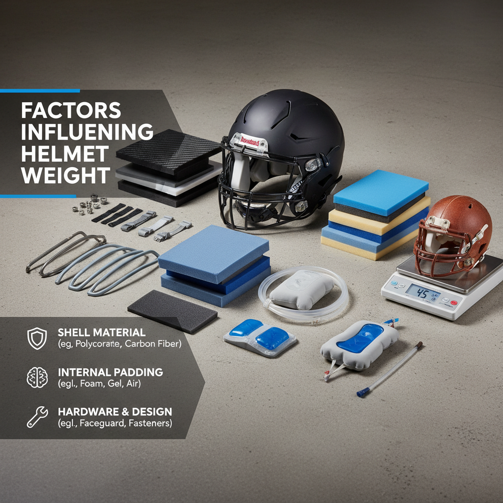 Factors Influencing Helmet Weight - how much does football helmet weigh