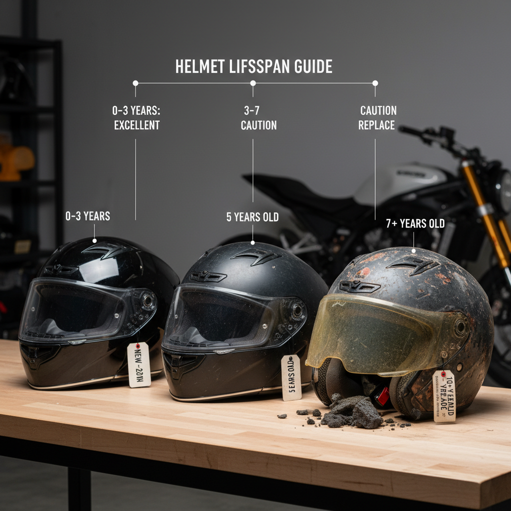 Understanding Helmet Lifespan - how often should you replace motorcycle helmet
