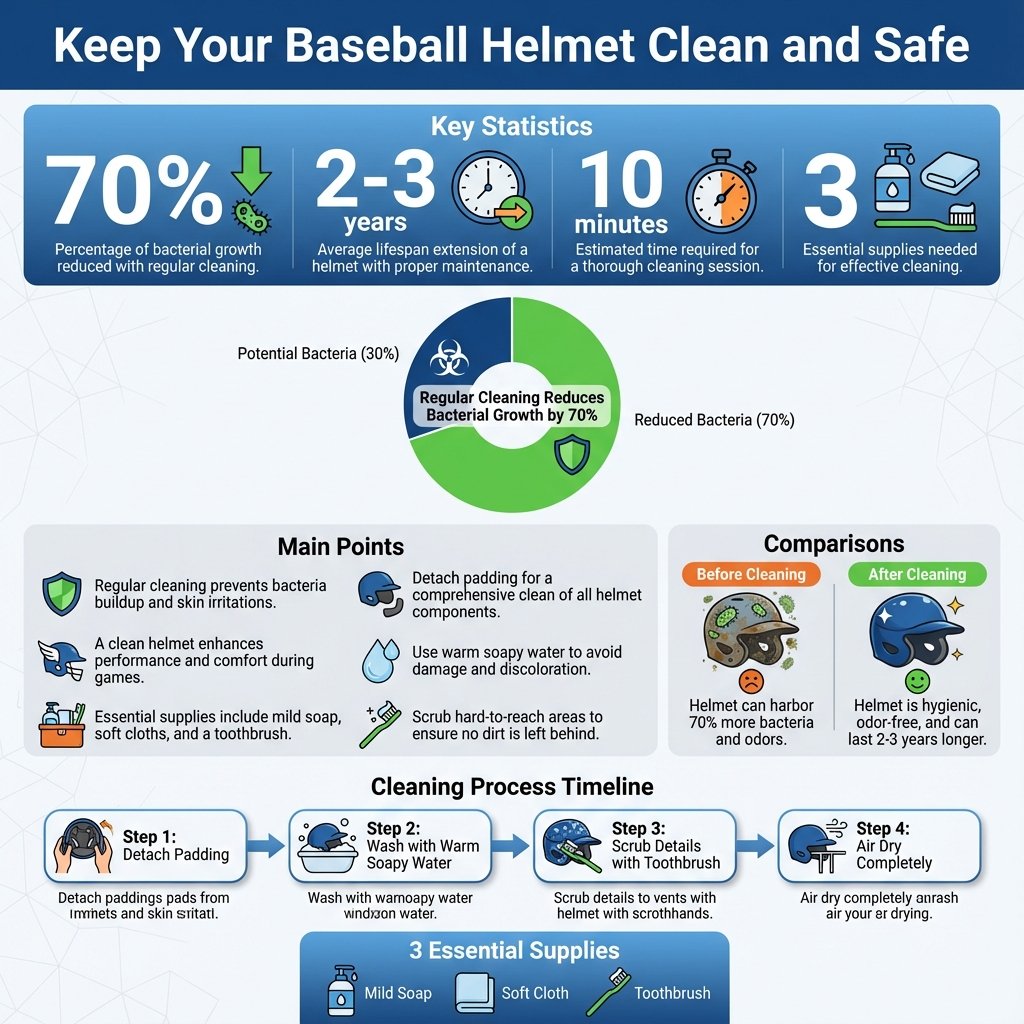 how to clean a baseball helmet - Data Infographic and Statistics