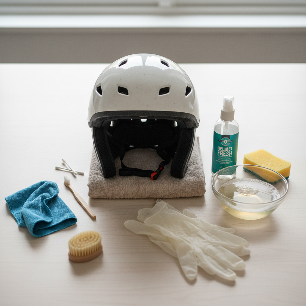 Essential Tools for Helmet Cleaning - how to clean a bike helmet