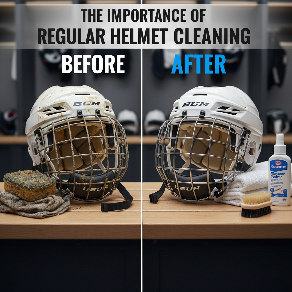 The Importance of Regular Helmet Cleaning - how to clean a hockey helmet
