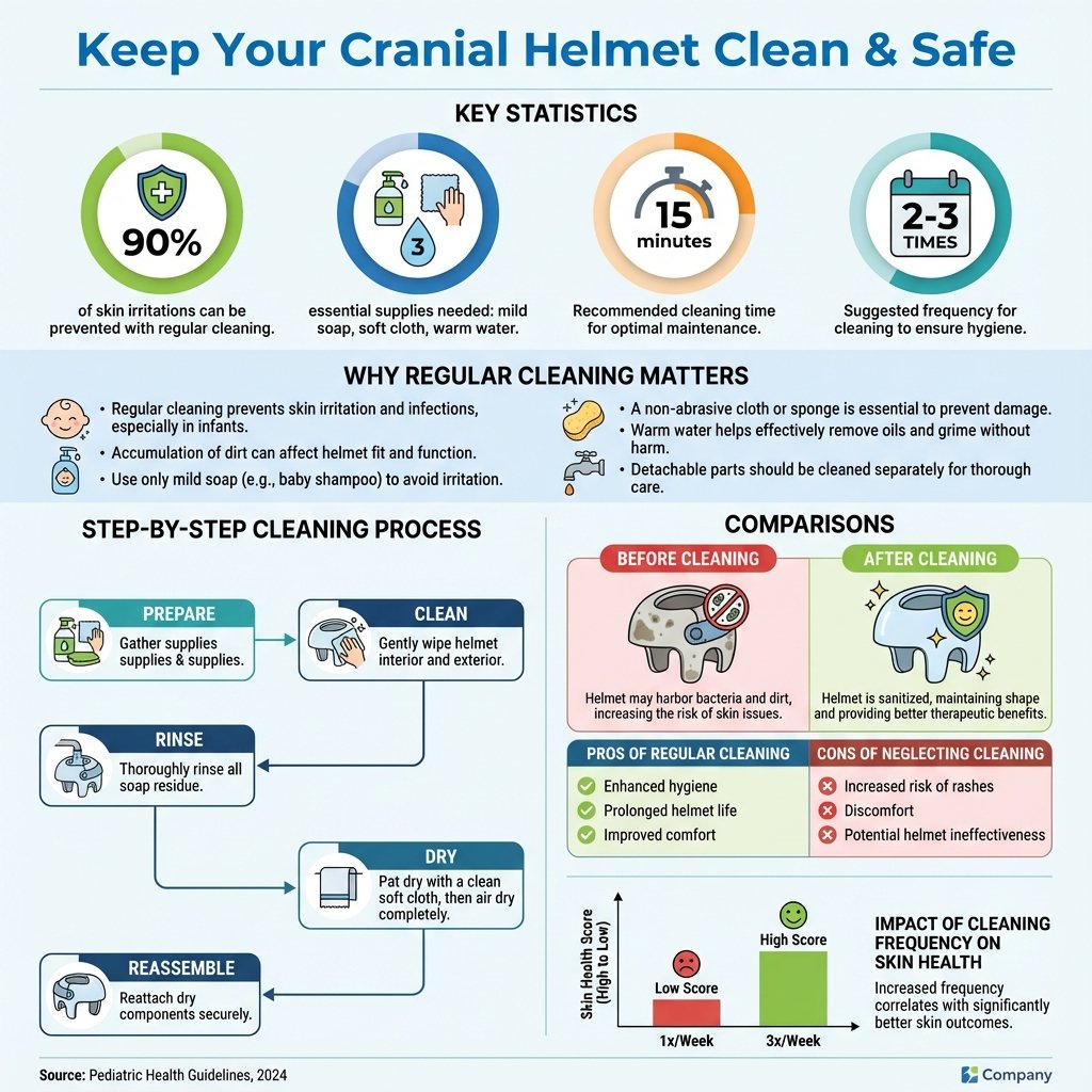 how to clean cranial helmet - Data Infographic and Statistics