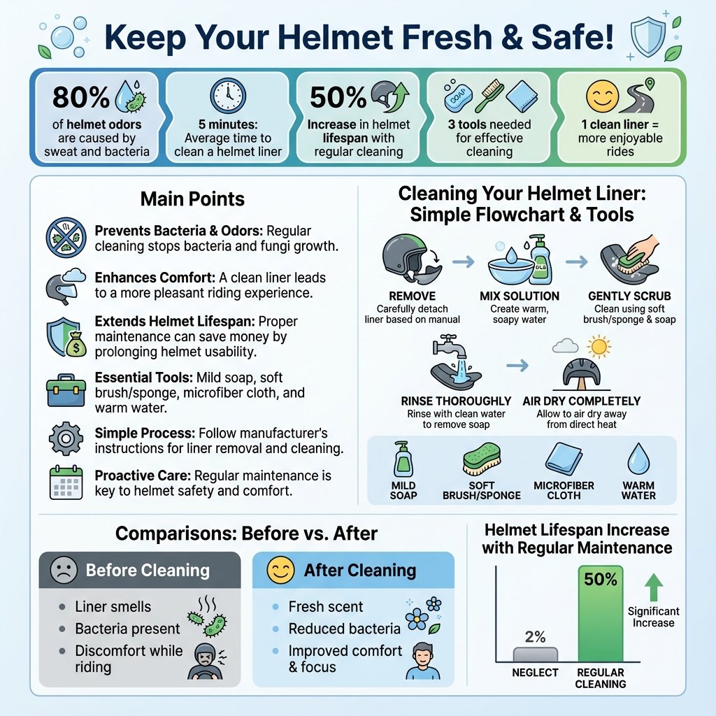 how to clean helmet liner - Data Infographic and Statistics