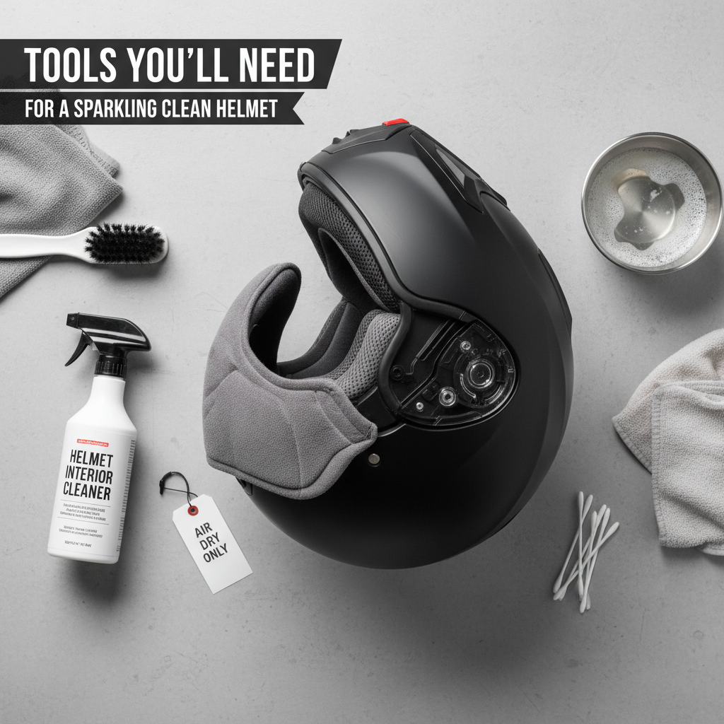 Tools You’ll Need - how to clean helmet liner